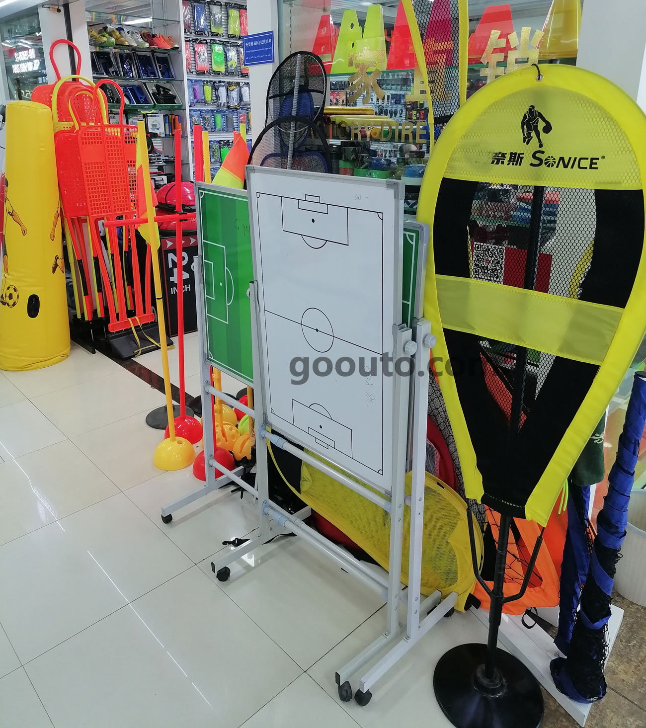 FO-001 Aluminum Alloy Magnetic Double-Sided Football Tactical Board with Stand Wholesale
