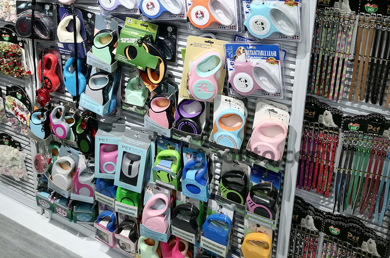 PC-009 PU Leather Flat Stitched Dog Leash Wholesale