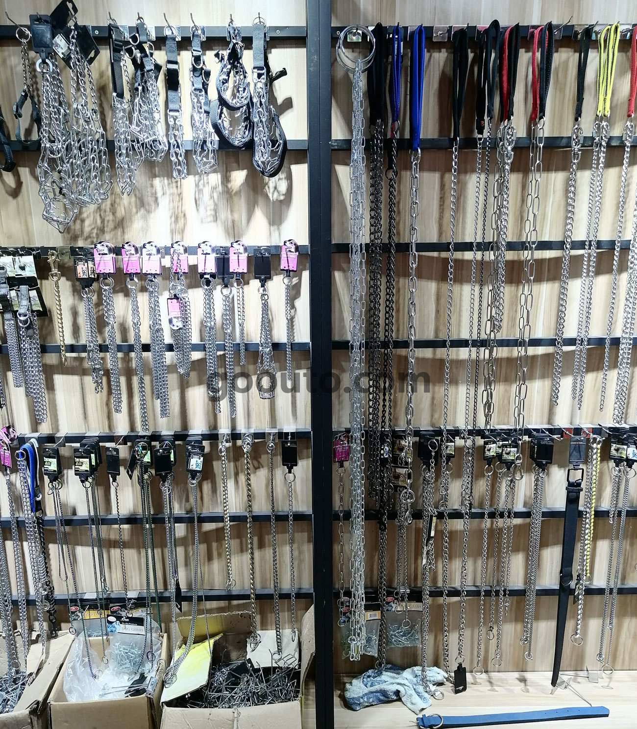 PC-004 Chrome Plated Steel Chain Dog Leash Multi Gauge Wholesale