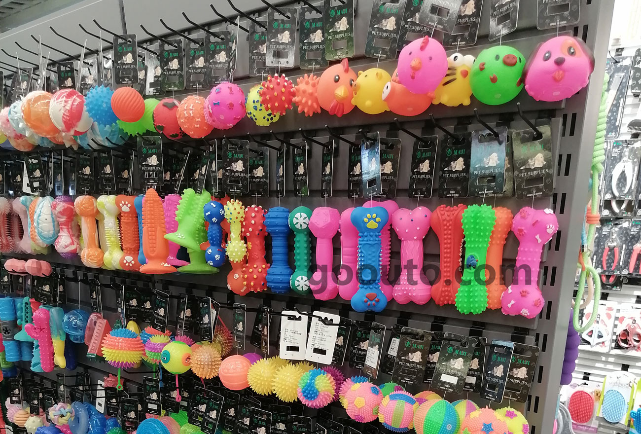 PT-011 TPR Spiky Squeaker Ball Dog Toy Colorful Wholesale